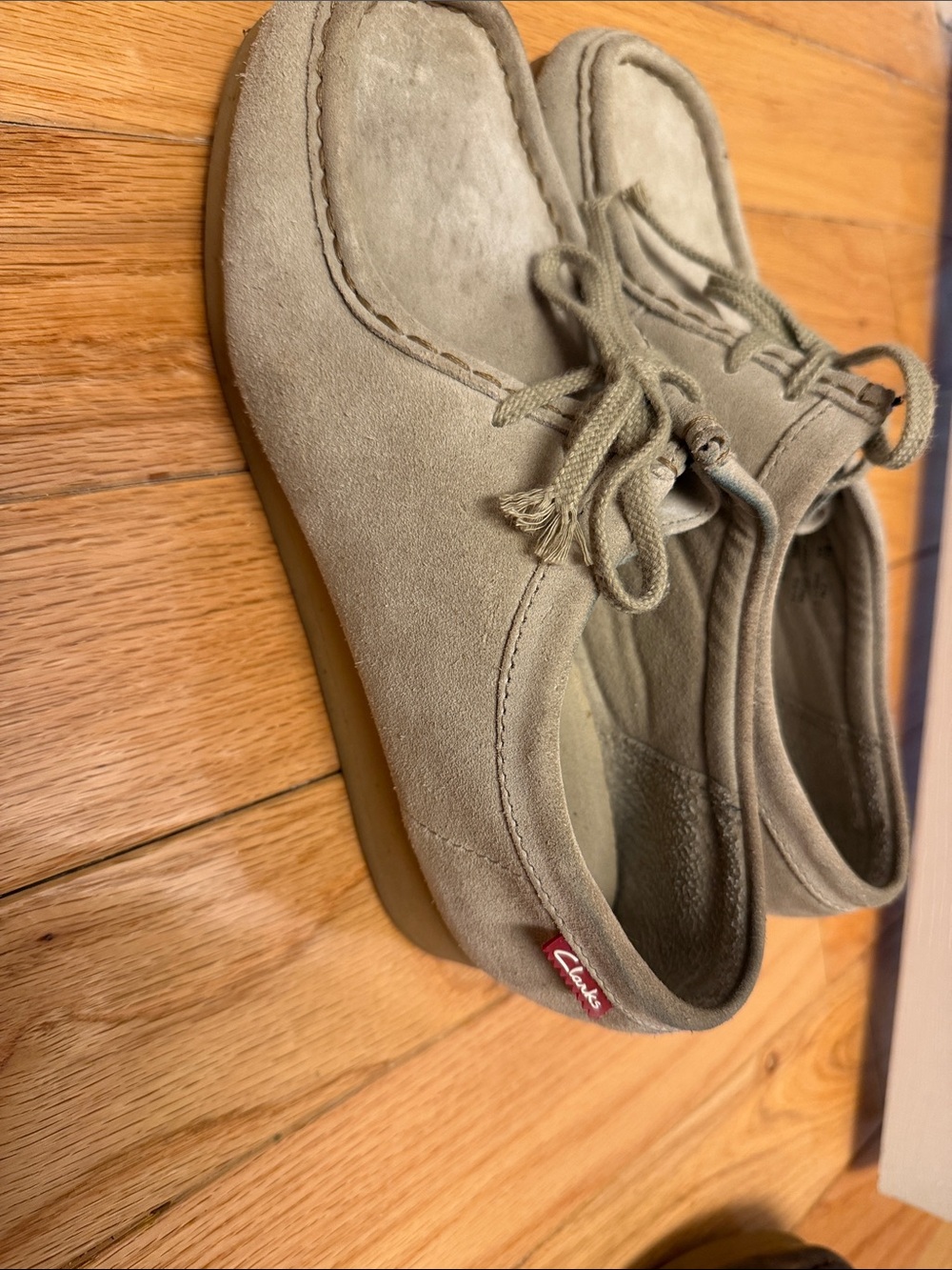 Clarks Women’s Suede Wallabee in Taupe